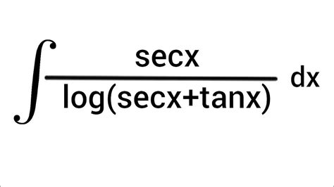 integral of secx cosx